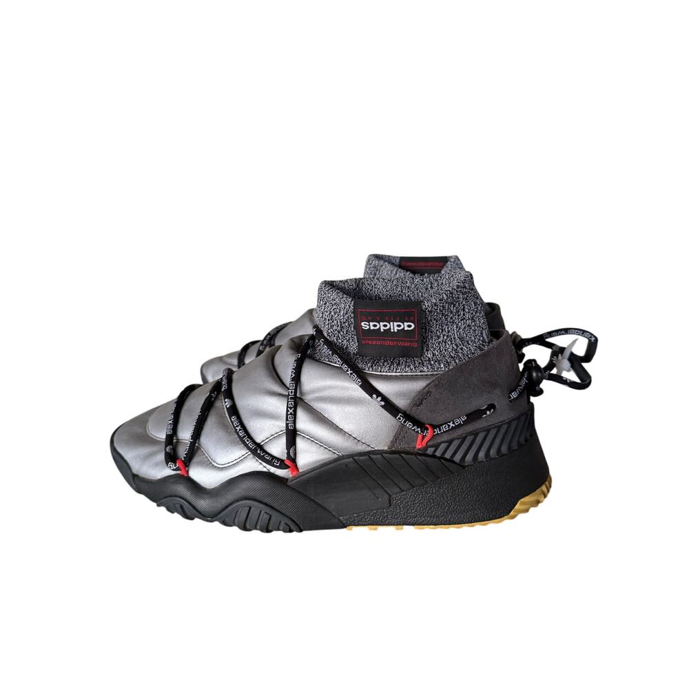 Adidas x Alexander Wang AW Puff Trainer Sneakers Silver Black Men’s 9.5 - Picture 2 of 5